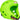 Top Ten Neon Green Avantgarde Head Guard, 4066-5 neon green